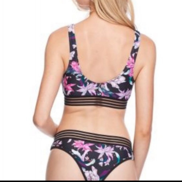 NWT Body Glove Black Floral Sea View May Keyhole Bikini - Picture 7 of 10
